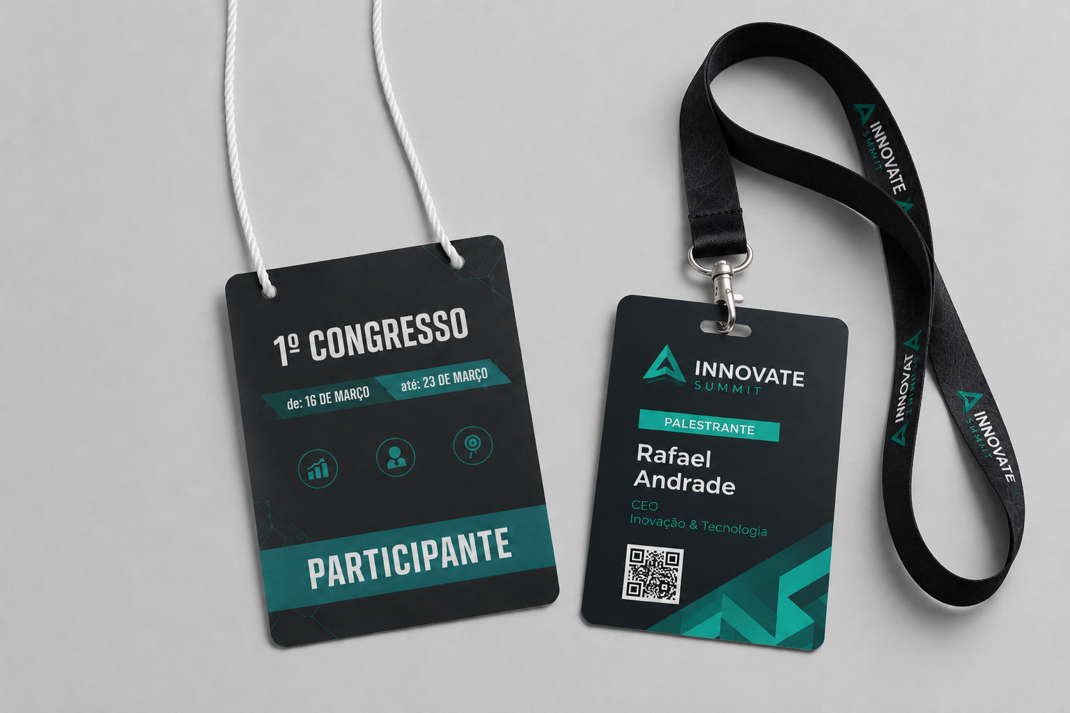 Crachás Personalizados para Evento