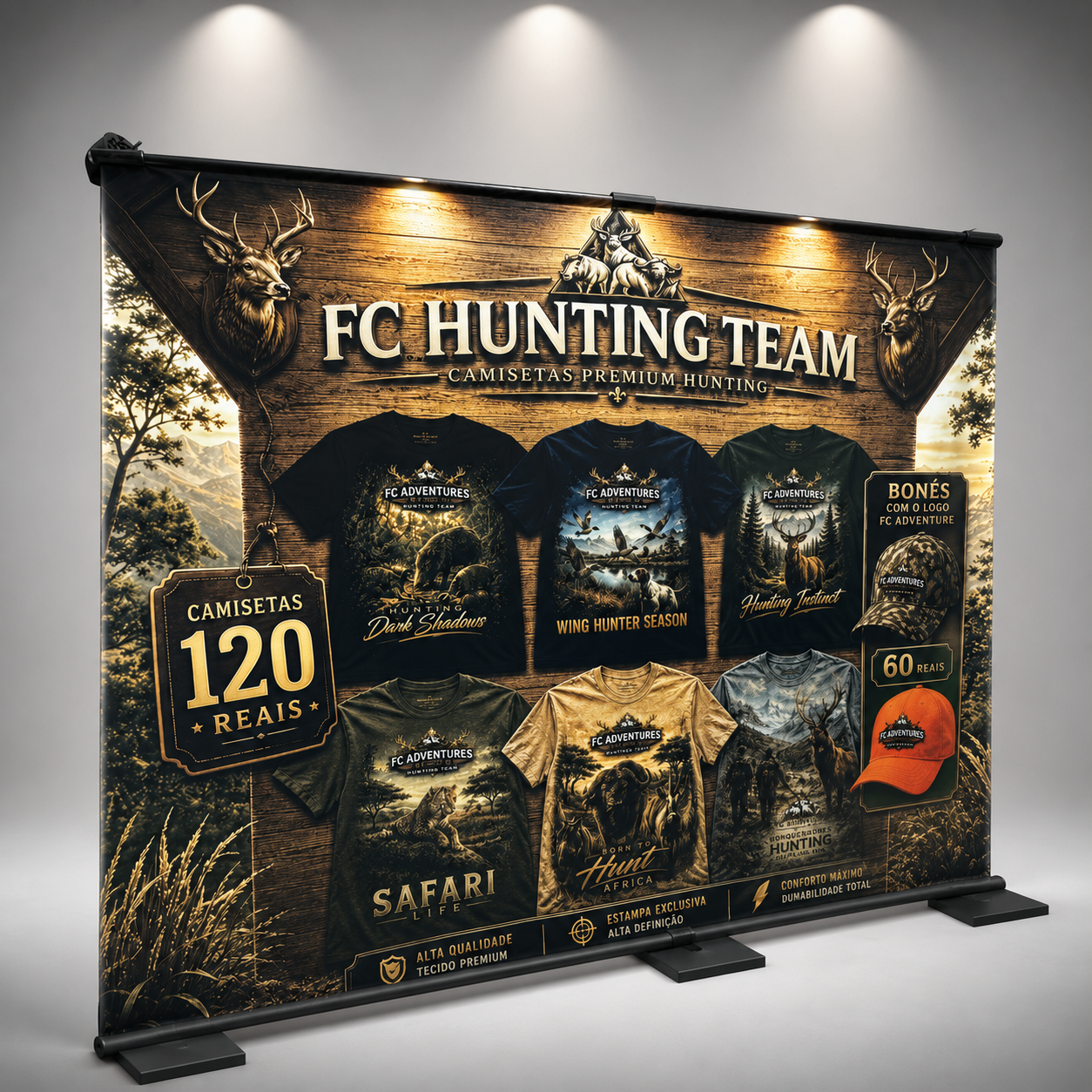 Backdrop de Alumínio